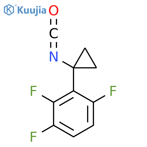 1,2,4-trifluoro-3-(1-isocyanatocyclopropyl)benzene structure
