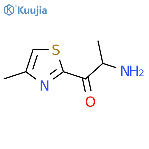 2-Amino-1-(4-methyl-1,3-thiazol-2-yl)propan-1-one structure