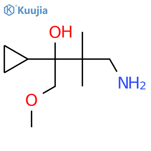 4-Amino-2-cyclopropyl-1-methoxy-3,3-dimethylbutan-2-ol structure