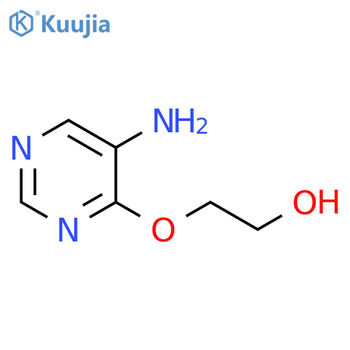 2-(5-aminopyrimidin-4-yl)oxyethan-1-ol structure
