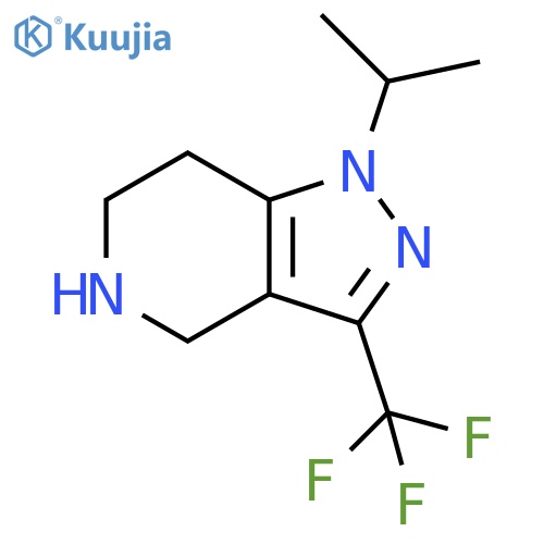 1-isopropyl-3-(trifluoromethyl)-4,5,6,7-tetrahydro-1H-pyrazolo[4,3-c]pyridine structure
