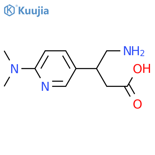 4-amino-3-6-(dimethylamino)pyridin-3-ylbutanoic acid structure