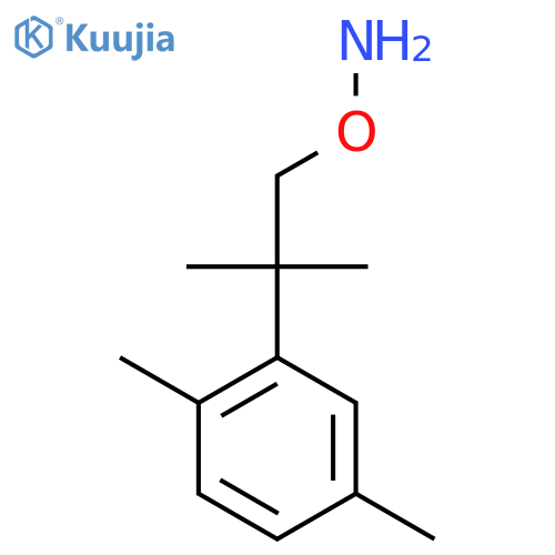 O-2-(2,5-dimethylphenyl)-2-methylpropylhydroxylamine structure