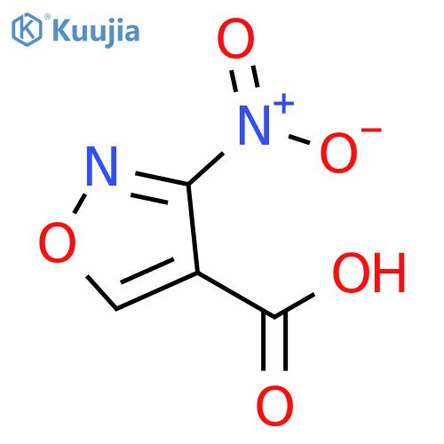 4-Isoxazolecarboxylic acid, 3-nitro- structure