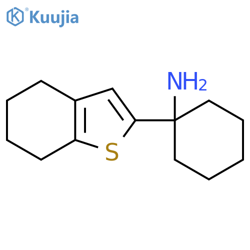 1-(4,5,6,7-tetrahydro-1-benzothiophen-2-yl)cyclohexan-1-amine structure