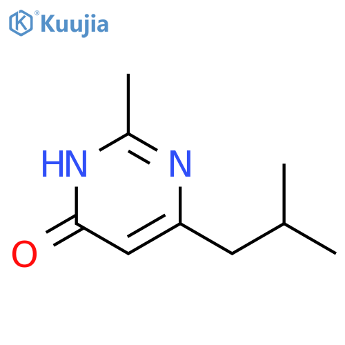 6-isobutyl-2-methylpyrimidin-4-ol structure