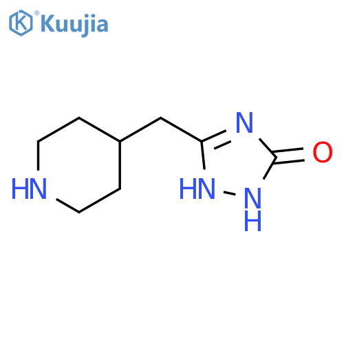 3-(piperidin-4-yl)methyl-4,5-dihydro-1H-1,2,4-triazol-5-one structure
