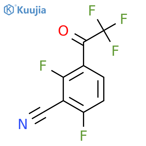 2,6-Difluoro-3-(2,2,2-trifluoroacetyl)benzonitrile structure
