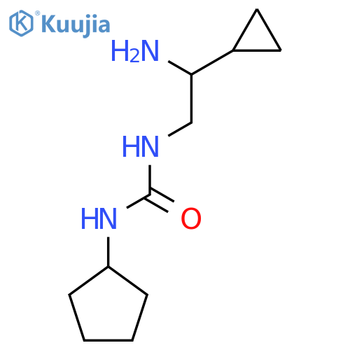 3-(2-amino-2-cyclopropylethyl)-1-cyclopentylurea structure