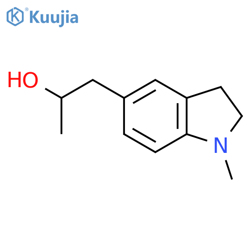 1-(1-methyl-2,3-dihydro-1H-indol-5-yl)propan-2-ol structure