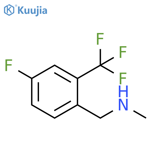 {4-fluoro-2-(trifluoromethyl)phenylmethyl}(methyl)amine structure