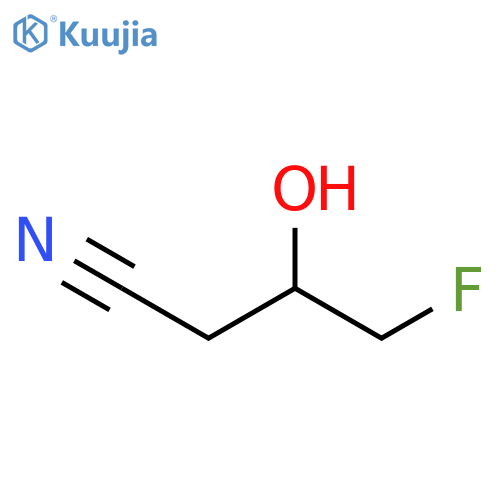 4-fluoro-3-hydroxybutanenitrile structure