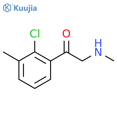 1-(2-chloro-3-methylphenyl)-2-(methylamino)ethan-1-one structure