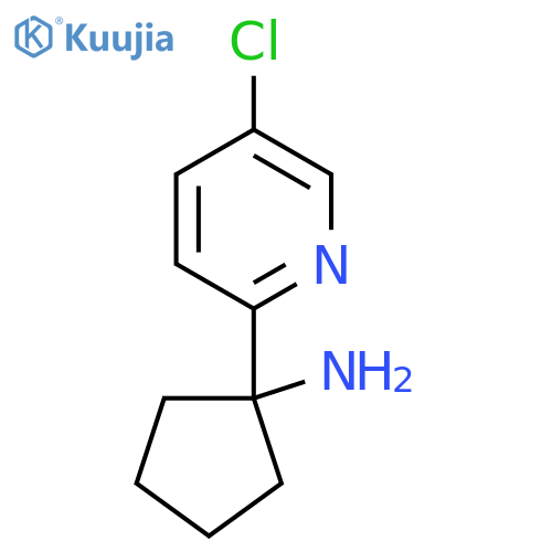 1-(5-chloropyridin-2-yl)cyclopentan-1-amine structure