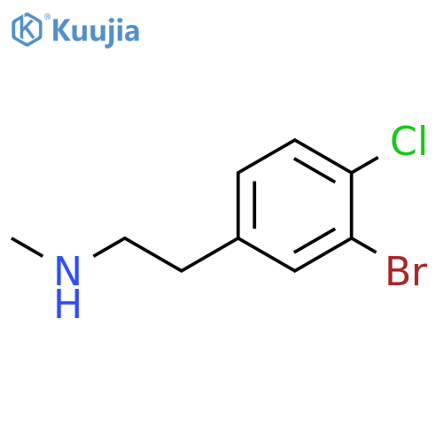 2-(3-bromo-4-chlorophenyl)ethyl(methyl)amine structure