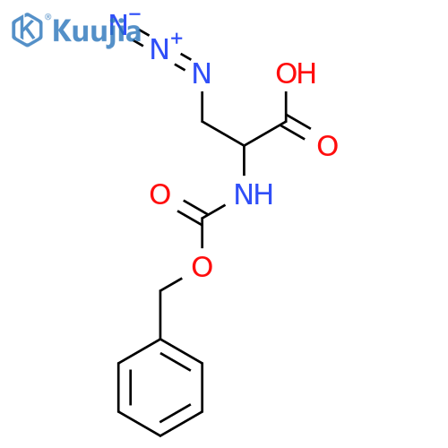 3-Azido-2-{[(benzyloxy)carbonyl]amino}propanoic acid structure