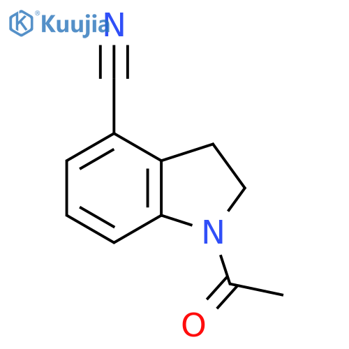 1-Acetylindoline-4-carbonitrile structure