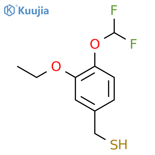 4-(difluoromethoxy)-3-ethoxyphenylmethanethiol structure