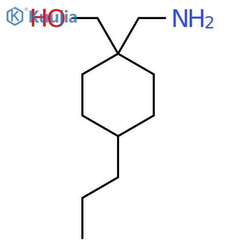[1-(Aminomethyl)-4-propylcyclohexyl]methanol structure