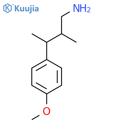 3-(4-methoxyphenyl)-2-methylbutan-1-amine structure