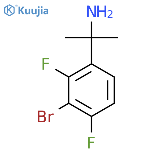 2-(3-bromo-2,4-difluorophenyl)propan-2-amine structure