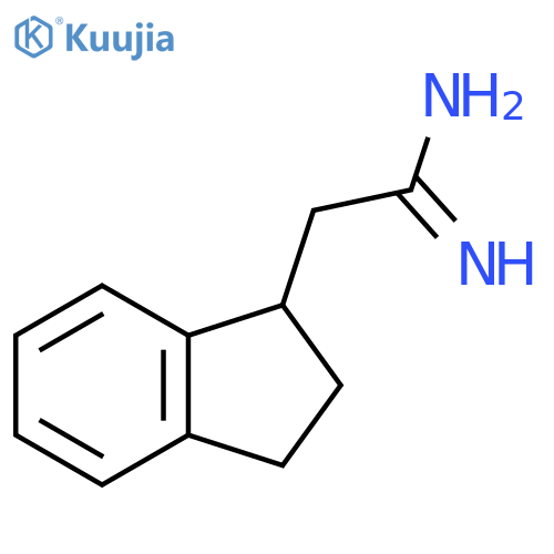 2-(2,3-dihydro-1H-inden-1-yl)ethanimidamide structure