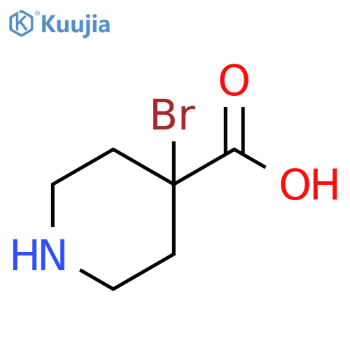 4-bromopiperidine-4-carboxylic acid structure
