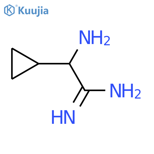 2-Amino-2-cyclopropylethanimidamide structure