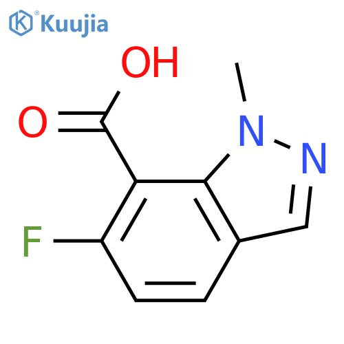 6-fluoro-1-methyl-1H-indazole-7-carboxylic acid structure