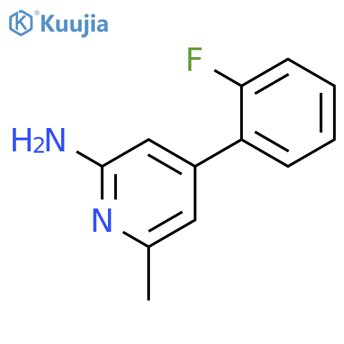2-Pyridinamine, 4-(2-fluorophenyl)-6-methyl- structure