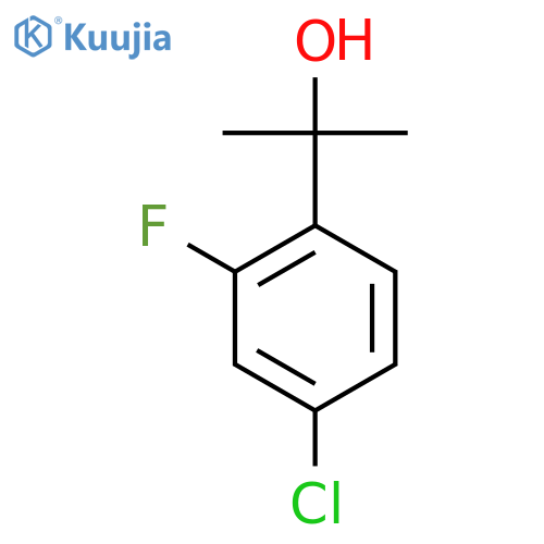 2-(4-Chloro-2-fluorophenyl)propan-2-ol structure