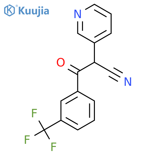 3-oxo-2-(pyridin-3-yl)-3-3-(trifluoromethyl)phenylpropanenitrile structure