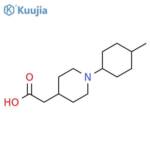 2-[1-(4-methylcyclohexyl)piperidin-4-yl]acetic acid structure