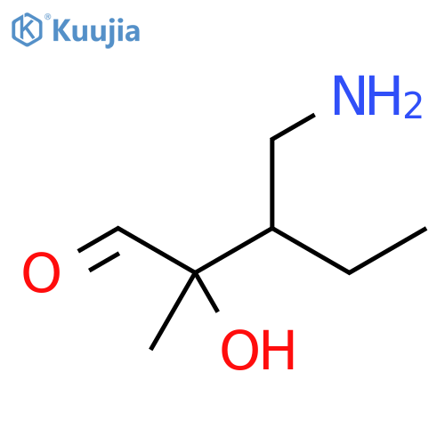 Pentanal, 3-(aminomethyl)-2-hydroxy-2-methyl- structure