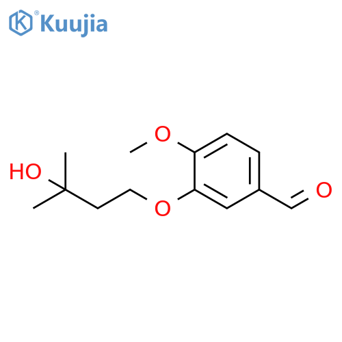 3-(3-Hydroxy-3-methylbutoxy)-4-methoxybenzaldehyde structure