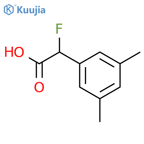 2-(3,5-Dimethylphenyl)-2-fluoroacetic acid structure