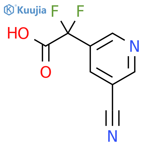 2-(5-Cyanopyridin-3-yl)-2,2-difluoroacetic Acid structure