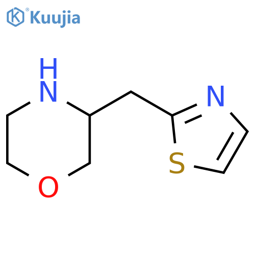 3-(1,3-thiazol-2-yl)methylmorpholine structure
