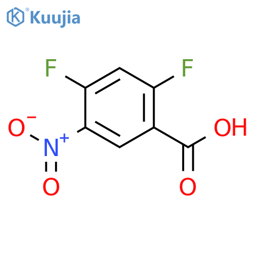 2,4-Difluoro-5-nitrobenzoic acid structure