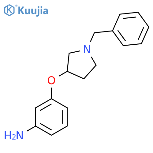 3-(1-benzylpyrrolidin-3-yl)oxyaniline structure