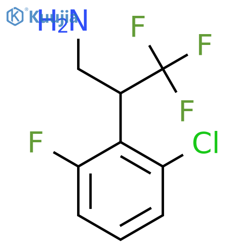2-(2-chloro-6-fluorophenyl)-3,3,3-trifluoropropan-1-amine structure