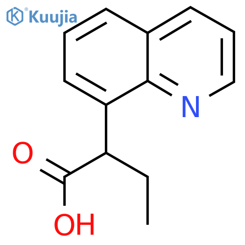 2-(quinolin-8-yl)butanoic acid structure