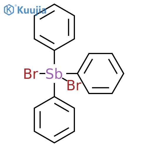 Antimony,dibromotriphenyl- structure