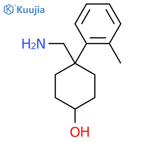 4-(Aminomethyl)-4-(2-methylphenyl)cyclohexan-1-ol structure