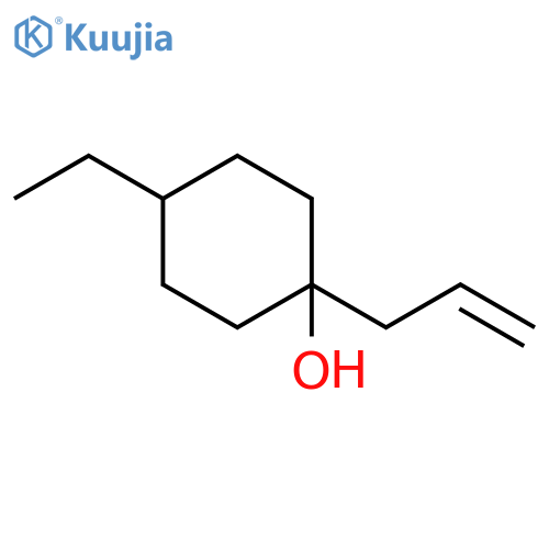 Cyclohexanol, 4-ethyl-1-(2-propen-1-yl)- structure