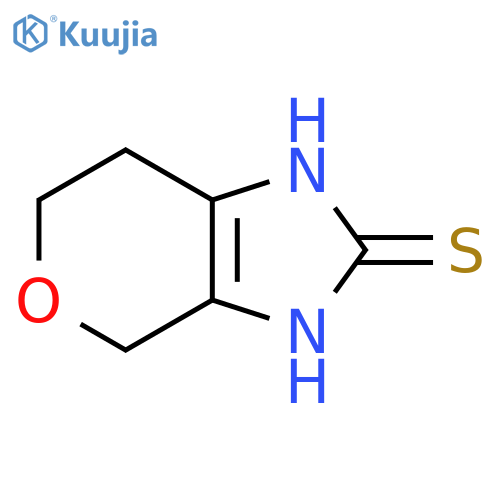 1H,4H,6H,7H-pyrano3,4-dimidazole-2-thiol structure