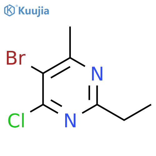 5-Bromo-4-chloro-2-ethyl-6-methylpyrimidine structure