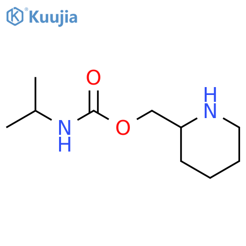(piperidin-2-yl)methyl N-(propan-2-yl)carbamate structure