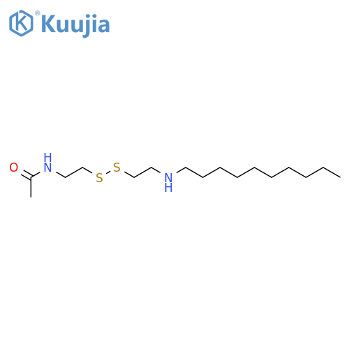 Acetamide,N-[2-[[2-(decylamino)ethyl]dithio]ethyl]- structure