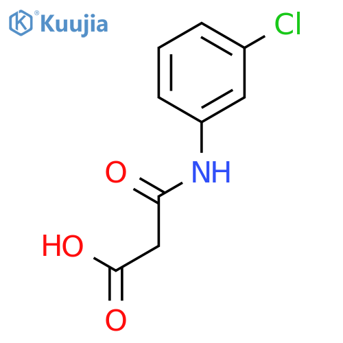 Propanoic acid, 3-[(3-chlorophenyl)amino]-3-oxo- structure